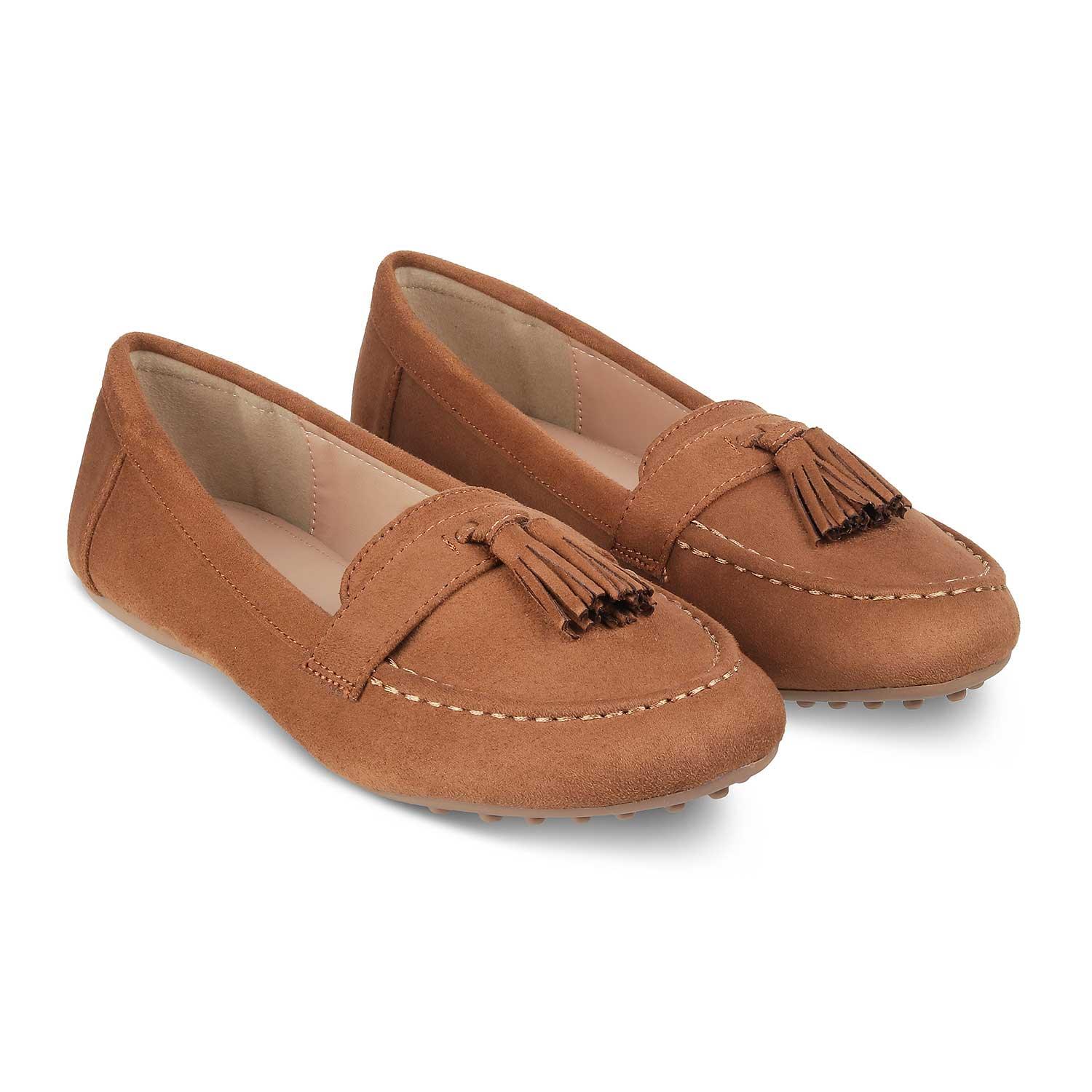 The Mia New Tan Women's Dress Loafers Tresmode - Tresmode