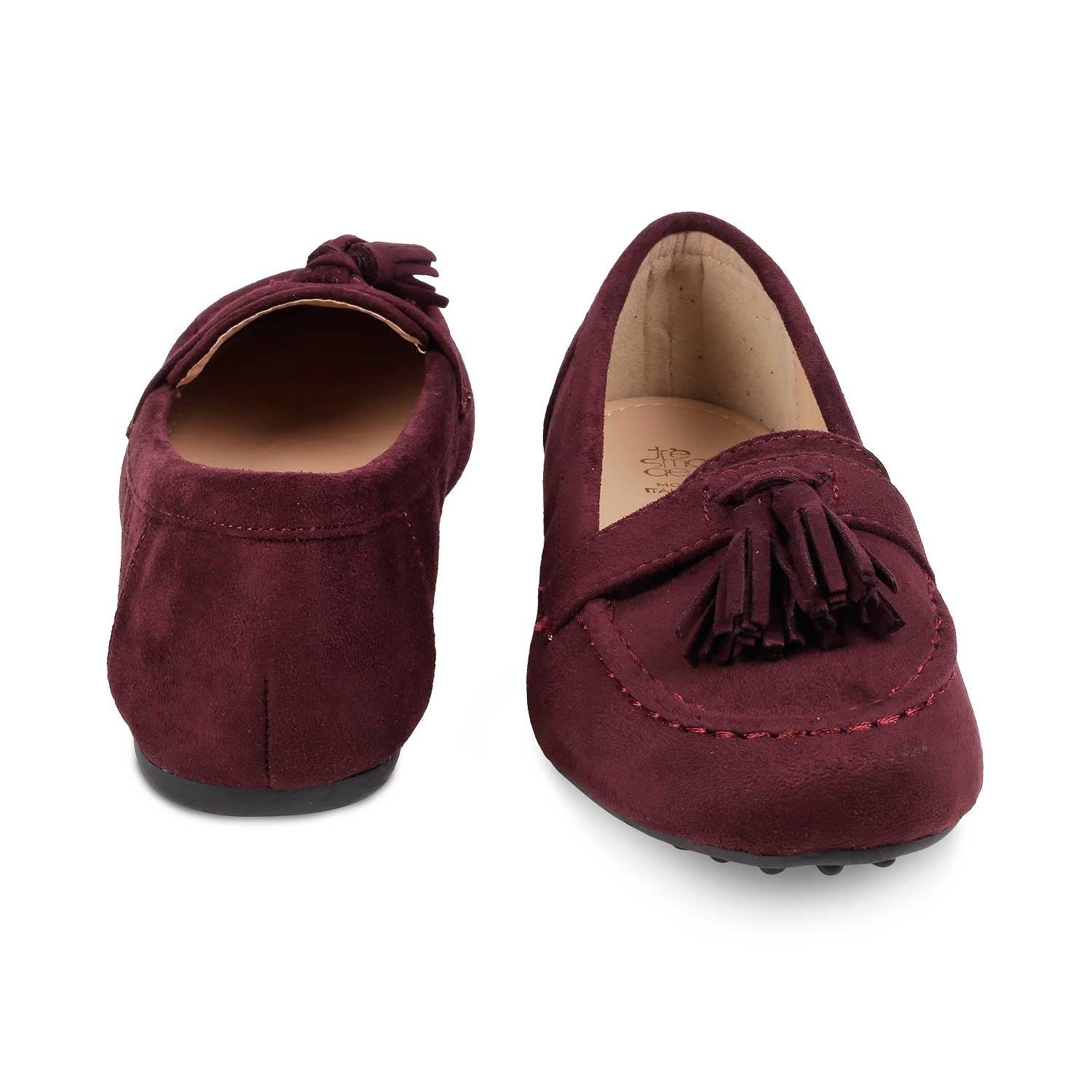 The Mia New Wine Women's Dress Loafers Tresmode - Tresmode