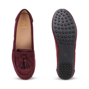 The Mia New Wine Women's Dress Loafers Tresmode - Tresmode