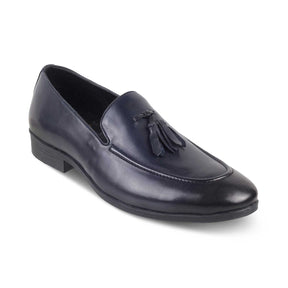 The Michan Blue Men's Leather Tassel Loafers Tresmode - Tresmode