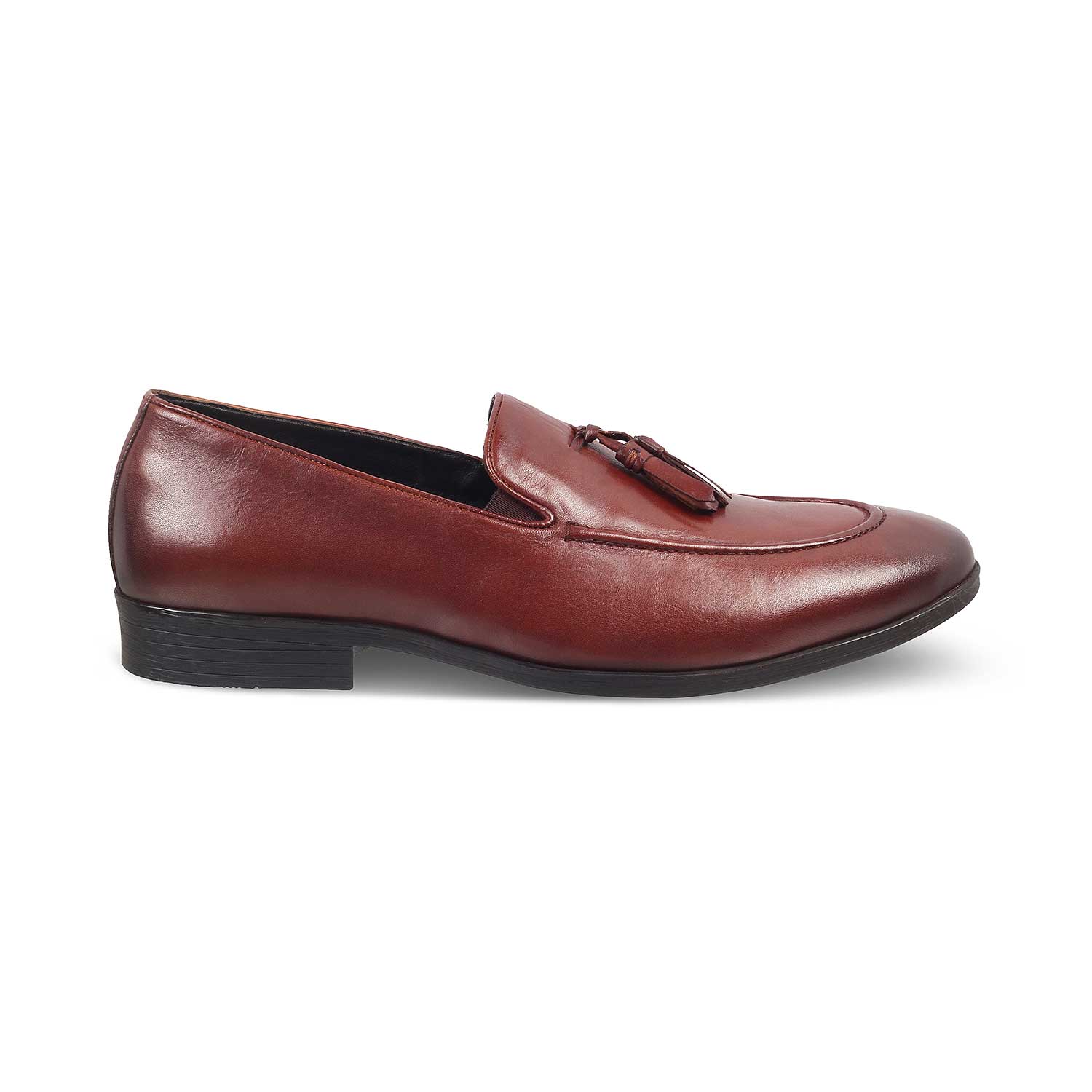 The Michan Tan Men's Leather Tassel Loafers Tresmode - Tresmode