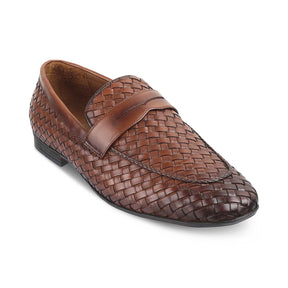 The Noki Brown Men's Leather Loafer - Tresmode