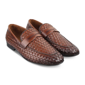 The Noki Brown Men's Leather Loafer - Tresmode