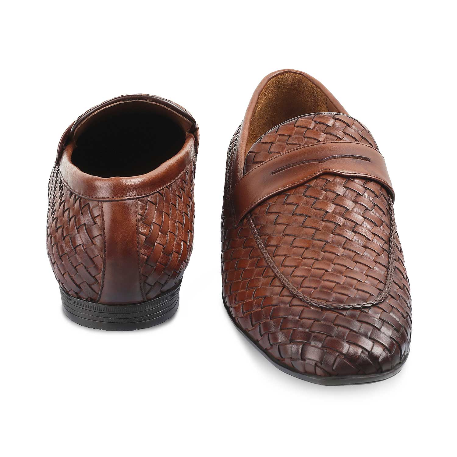 The Noki Brown Men's Leather Loafer - Tresmode