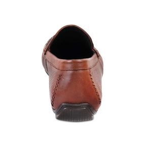 The Osteel Tan Men's Leather Loafers - Tresmode