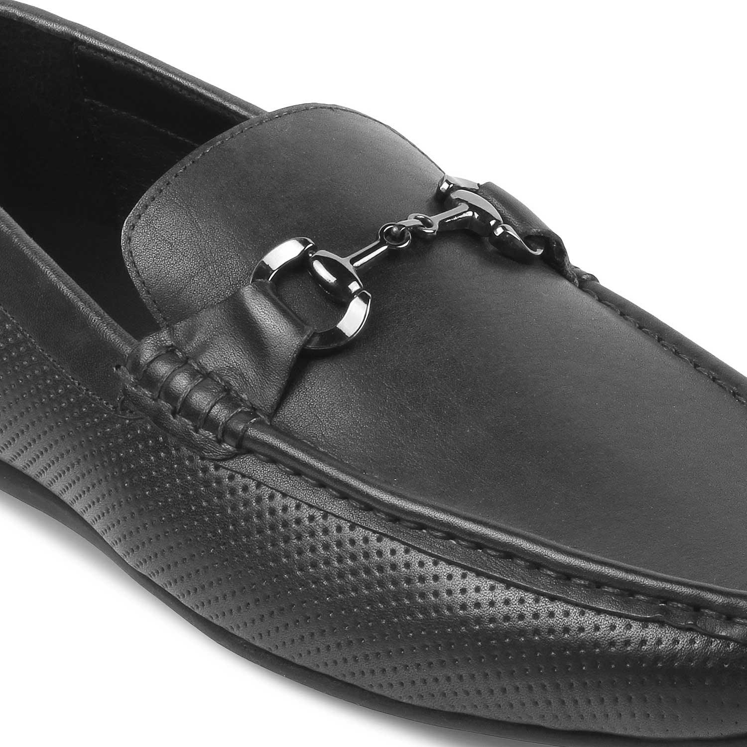 The Otter Grey Men's Leather Driving Loafers Tresmode - Tresmode