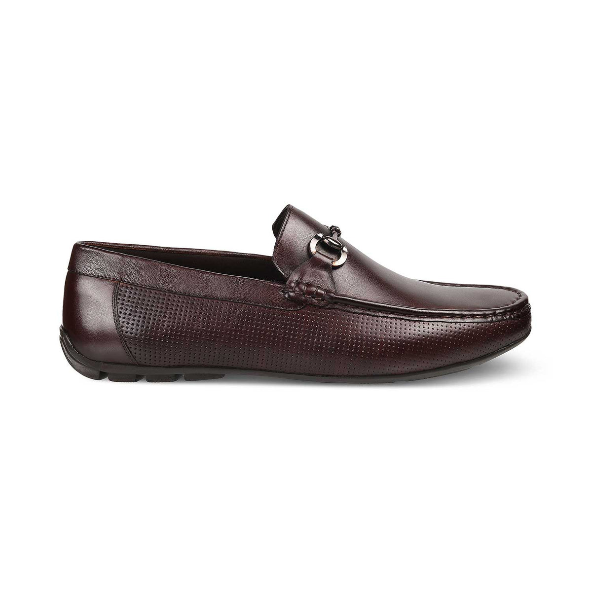 The Otterdam Brown Men's Leather Driving Loafers - Tresmode