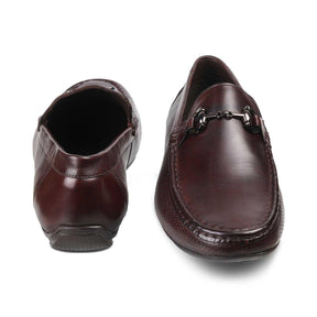 The Otterdam Brown Men's Leather Driving Loafers - Tresmode