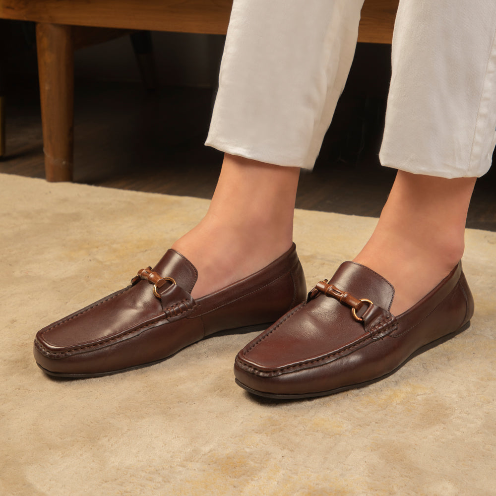 The Porter Brown Men's Leather Loafers Tresmode - Tresmode