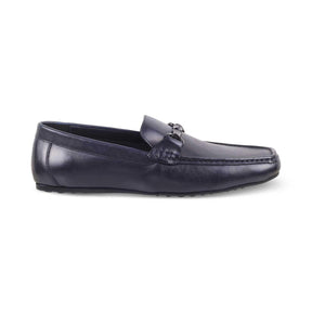 The Porter Navy Men's Leather Loafers Tresmode - Tresmode