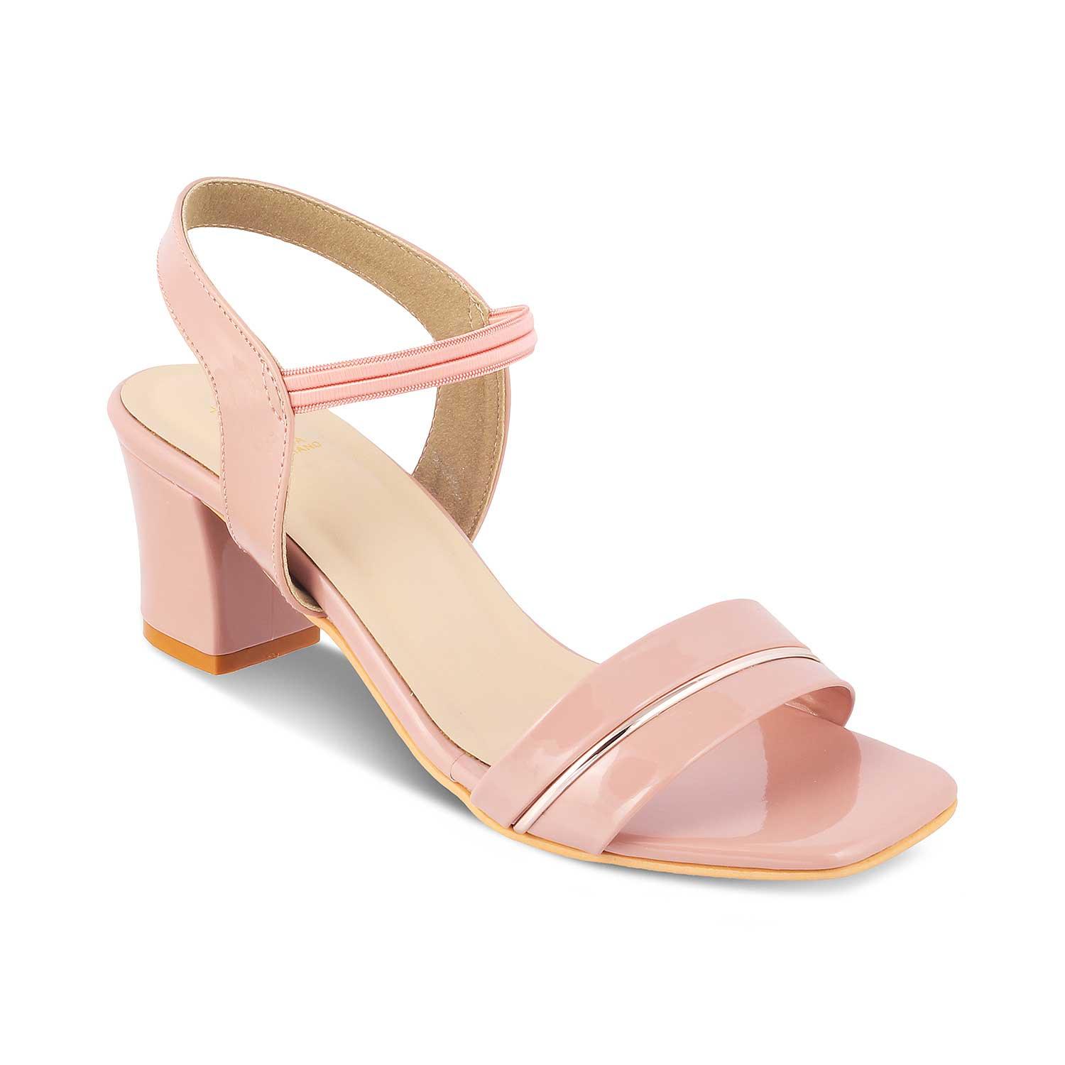 The Rachel Pink Women's Dress Block Heel Sandals Tresmode - Tresmode