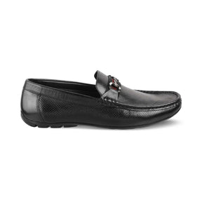 The Rottervam Black Mens Driving Leather Loafer - Tresmode