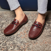 The Rottervam Brown Mens Driving Leather Loafer - Tresmode