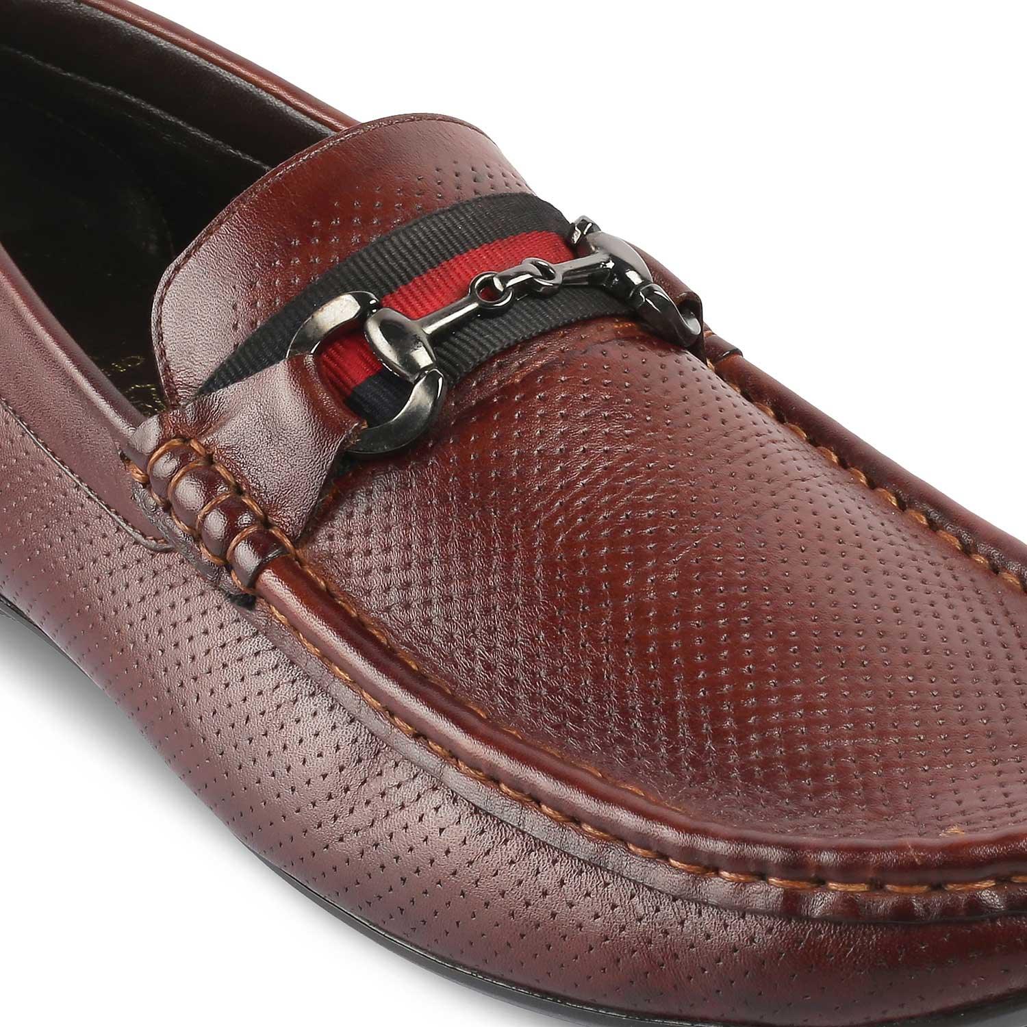 The Rottervam Brown Mens Driving Leather Loafer - Tresmode