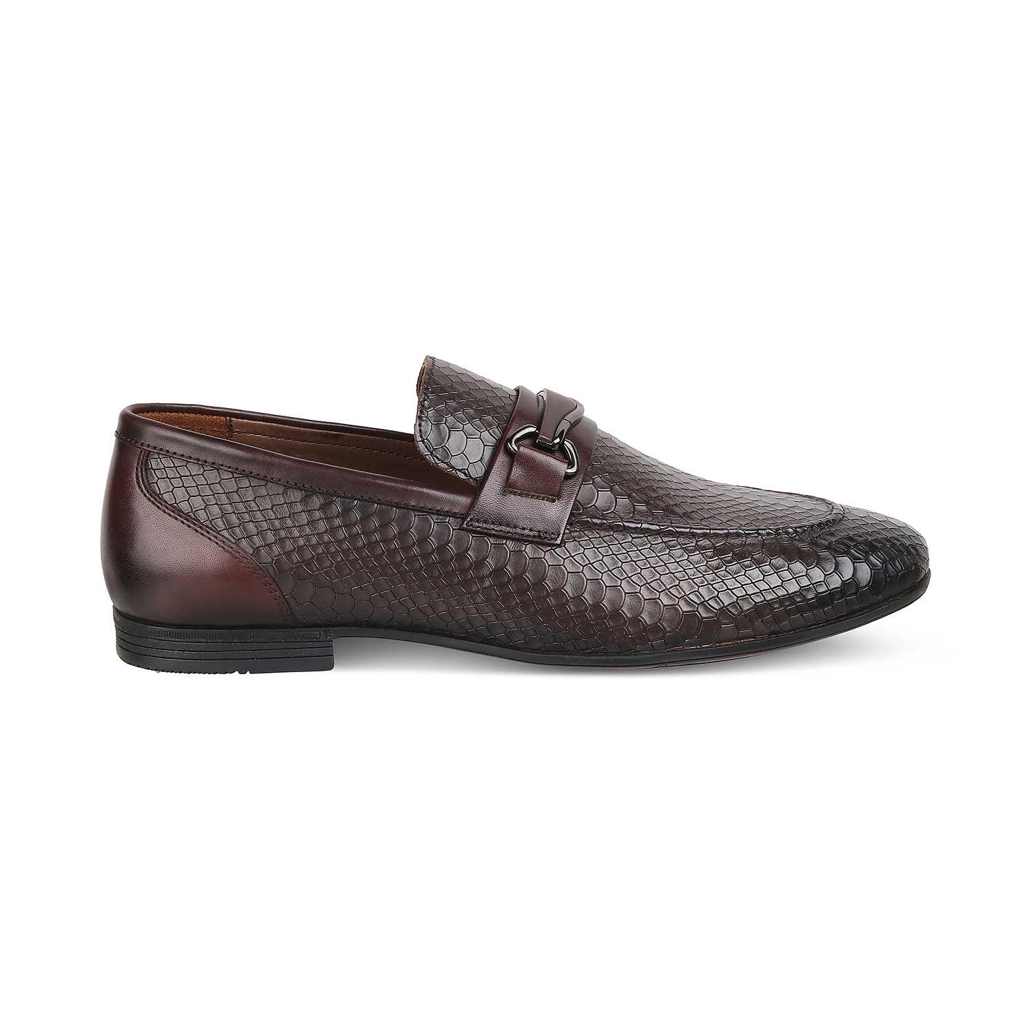 The Rytom Brown Men's Leather Loafers Tresmode - Tresmode