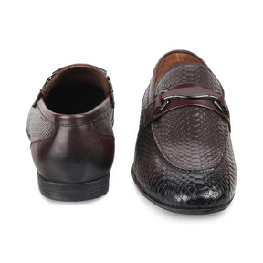 The Rytom Brown Men's Leather Loafers Tresmode - Tresmode