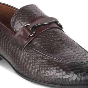 The Rytom Brown Men's Leather Loafers Tresmode - Tresmode