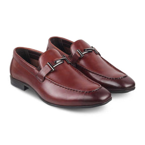 The Salperton Brown Men's Leather Loafers Tresmode - Tresmode