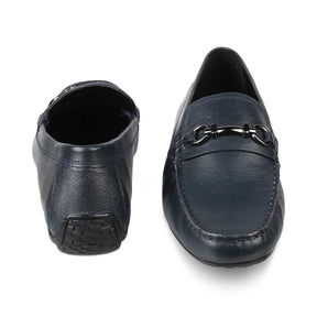 The Sandee Blue Men's Leather Driving Loafers Tresmode - Tresmode