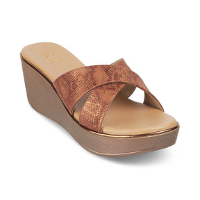 The Savvy Bronze Women's Dress Wedge Sandals Tresmode - Tresmode