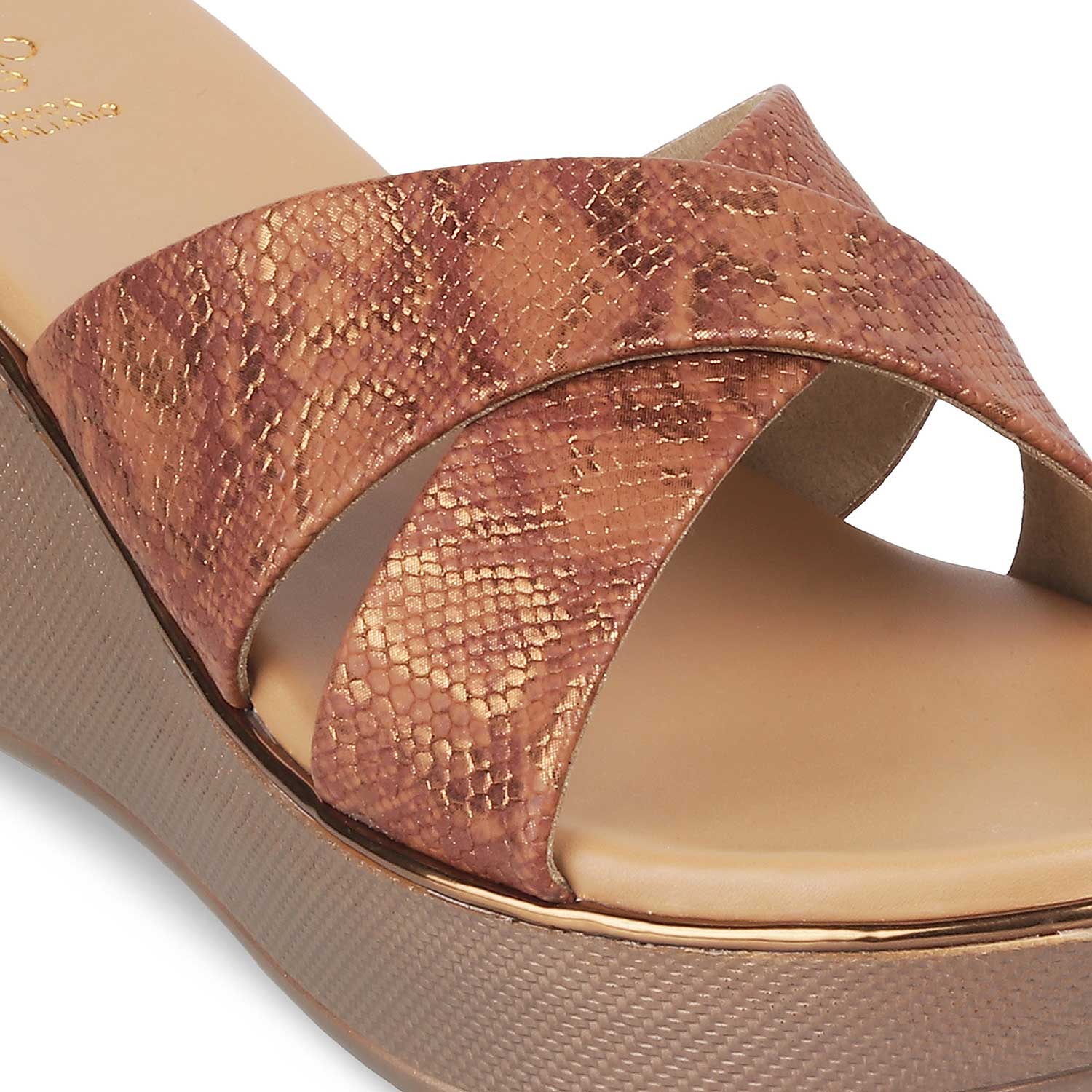 The Savvy Bronze Women's Dress Wedge Sandals Tresmode - Tresmode