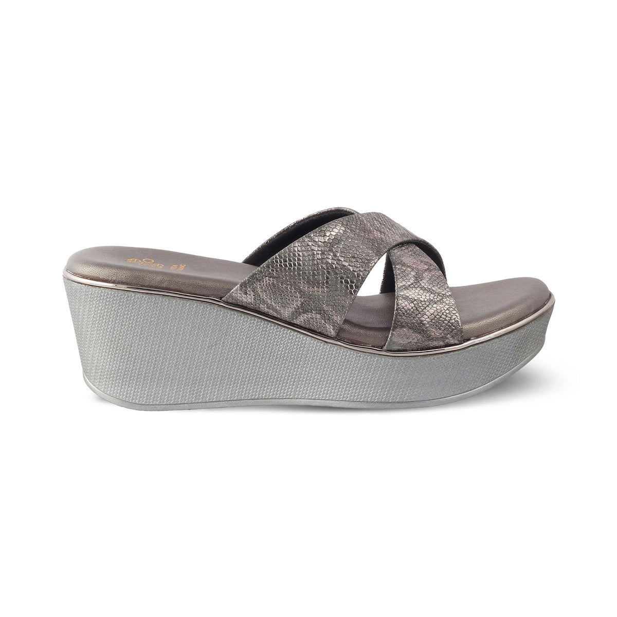 The Savvy Pewter Women's Dress Wedge Sandals Tresmode - Tresmode