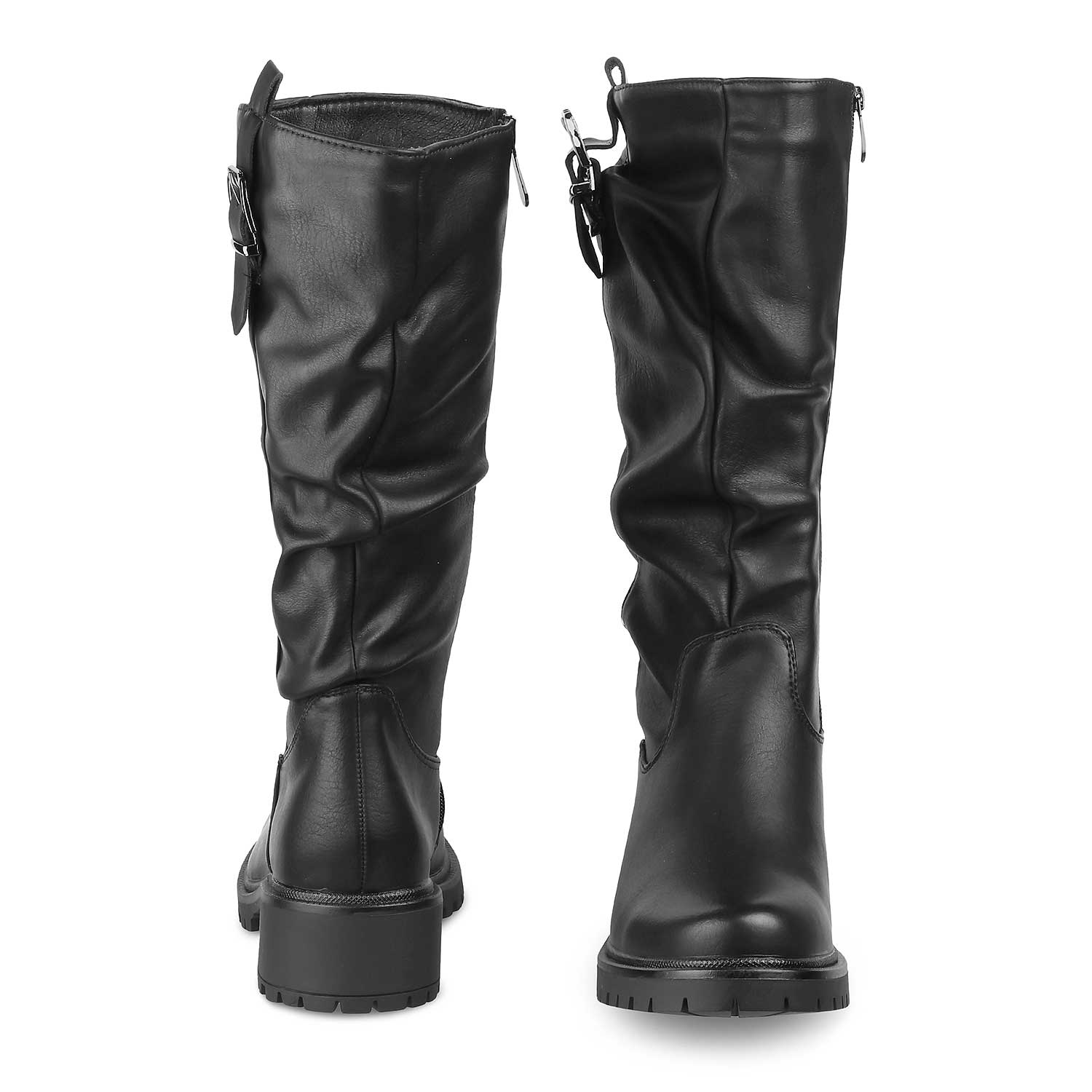 The Selfoss Black Women's Knee-length Boots Tresmode - Tresmode