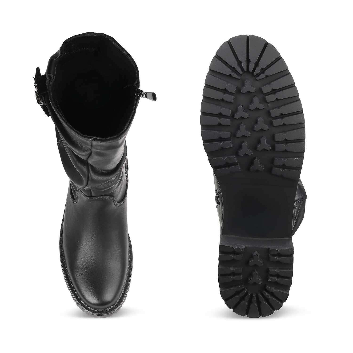 The Selfoss Black Women's Knee-length Boots Tresmode - Tresmode