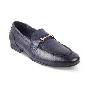 The Sen Blue Men's Leather Loafers Tresmode - Tresmode