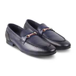 The Sen Blue Men's Leather Loafers Tresmode - Tresmode