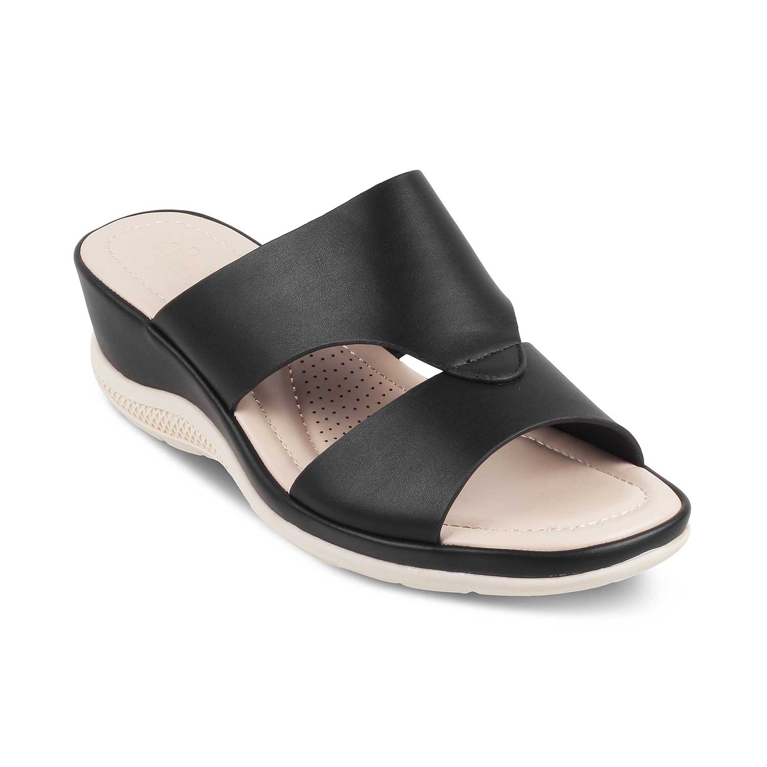 The Shigish-2 Black Women's Casual Wedge Sandals Tresmode - Tresmode