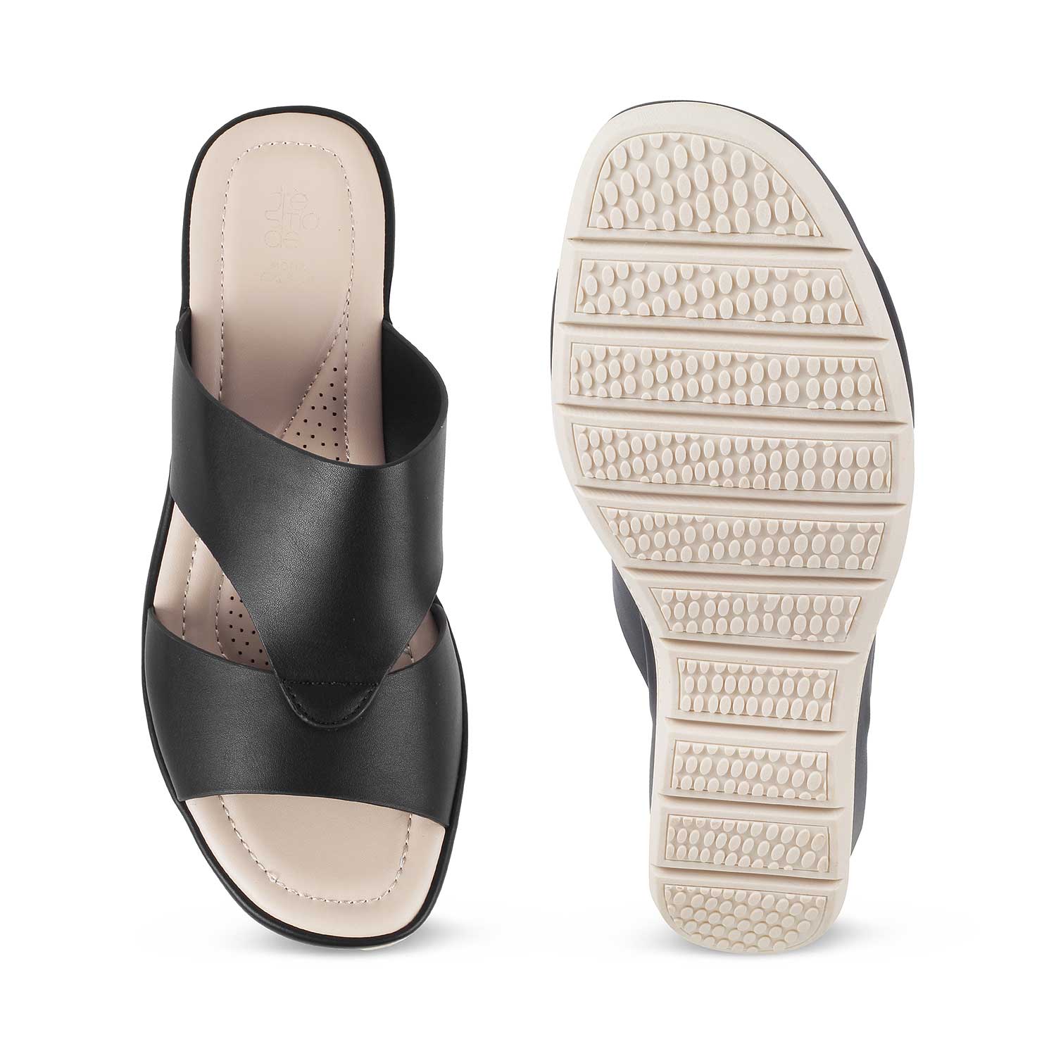 The Shigish-2 Black Women's Casual Wedge Sandals Tresmode - Tresmode