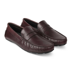 The Sloafer Brown Men's Leather Driving Loafers Tresmode - Tresmode