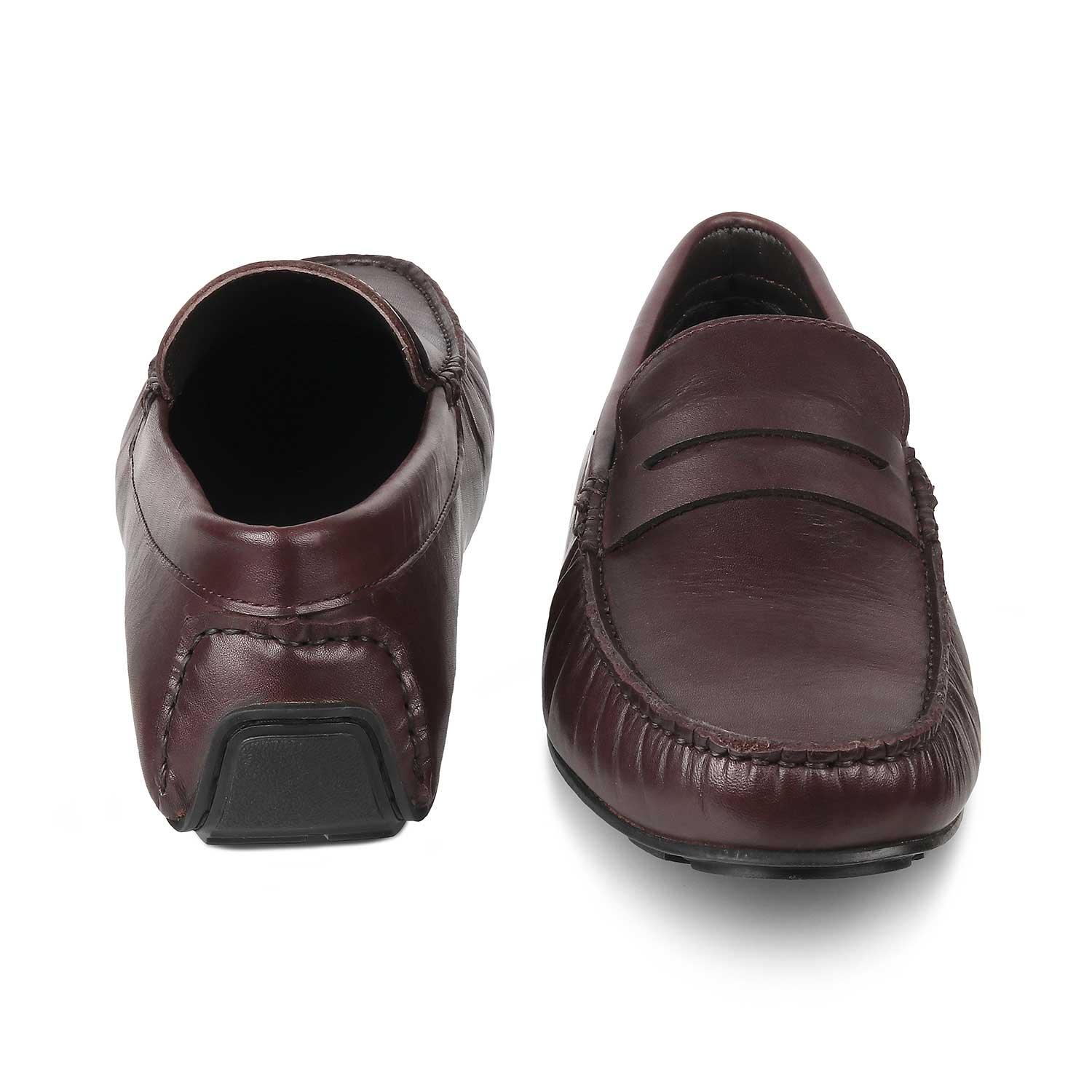 The Sloafer Brown Men's Leather Driving Loafers Tresmode - Tresmode