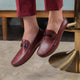 The Sobuck Tan Men's Leather Driving Loafers Tresmode