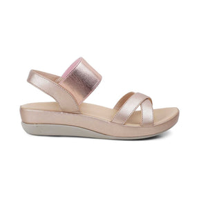 The South Champagne Women's Casual Wedge Sandals Tresmode - Tresmode