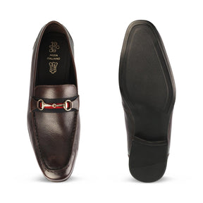 The Suchi Brown Mens Leather Loafers - Tresmode