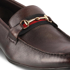 The Suchi Brown Mens Leather Loafers - Tresmode