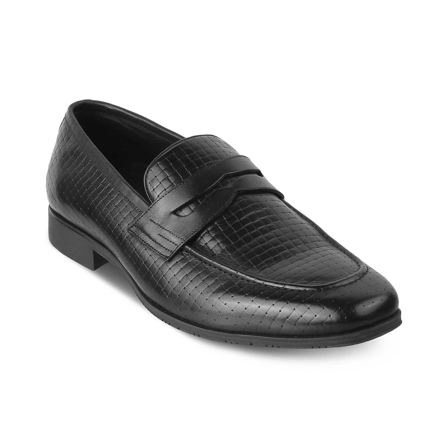 The Super Black Men's Penny Loafers - Tresmode