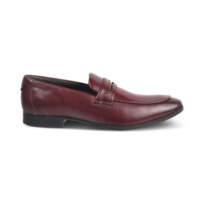 The Toslip Tan Men's Leather Penny Loafers Tresmode - Tresmode