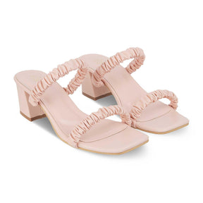 The Vama Pink Women's Casual Block Heel Sandals Tresmode - Tresmode