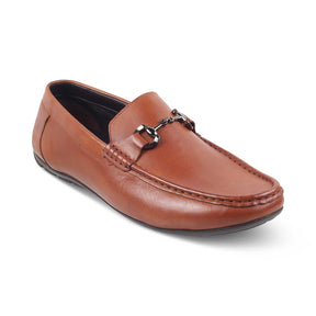 The Votterdam Tan Men's Leather Driving Loafers Tresmode - Tresmode