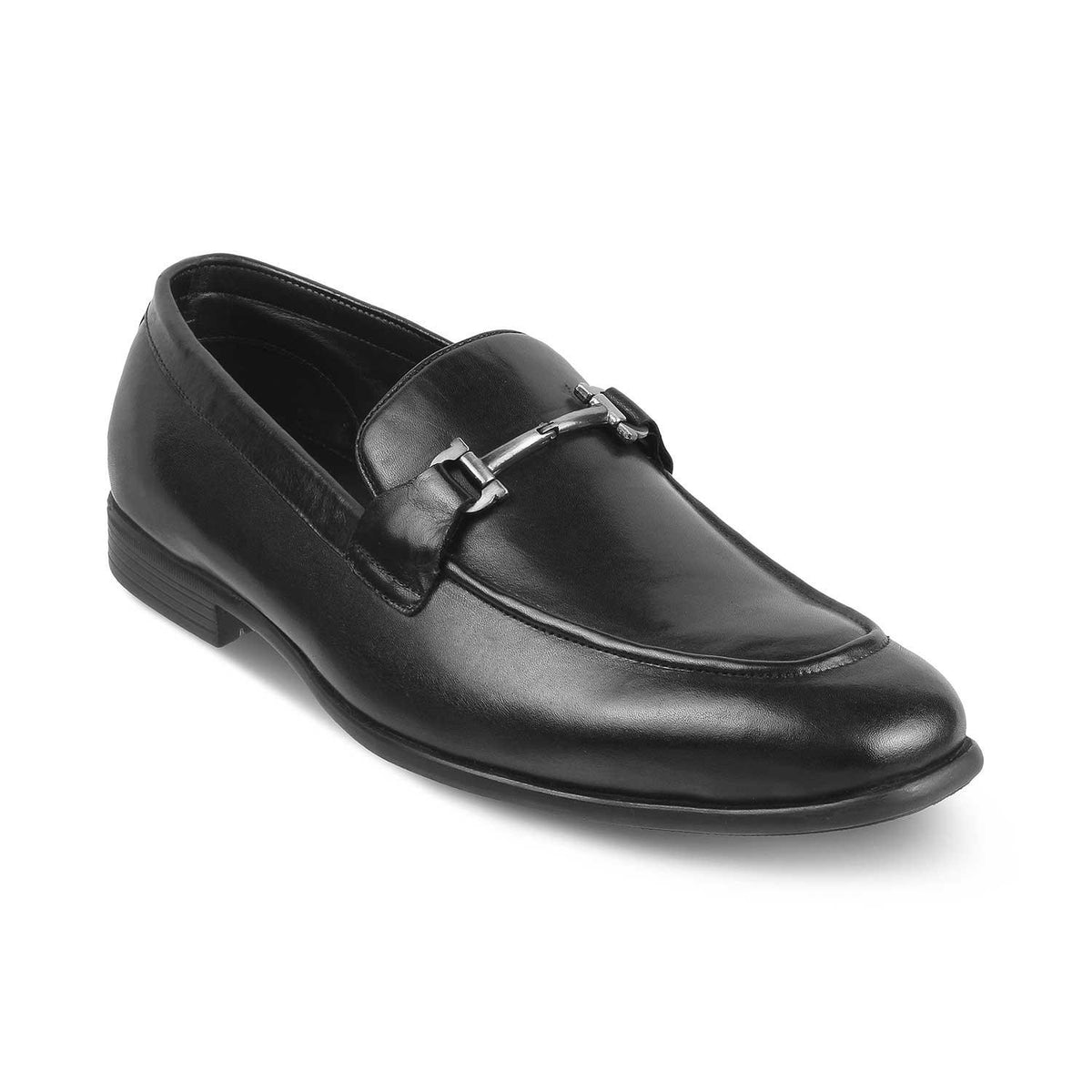 The Yobaa Black Men's Leather Loafers Tresmode - Tresmode