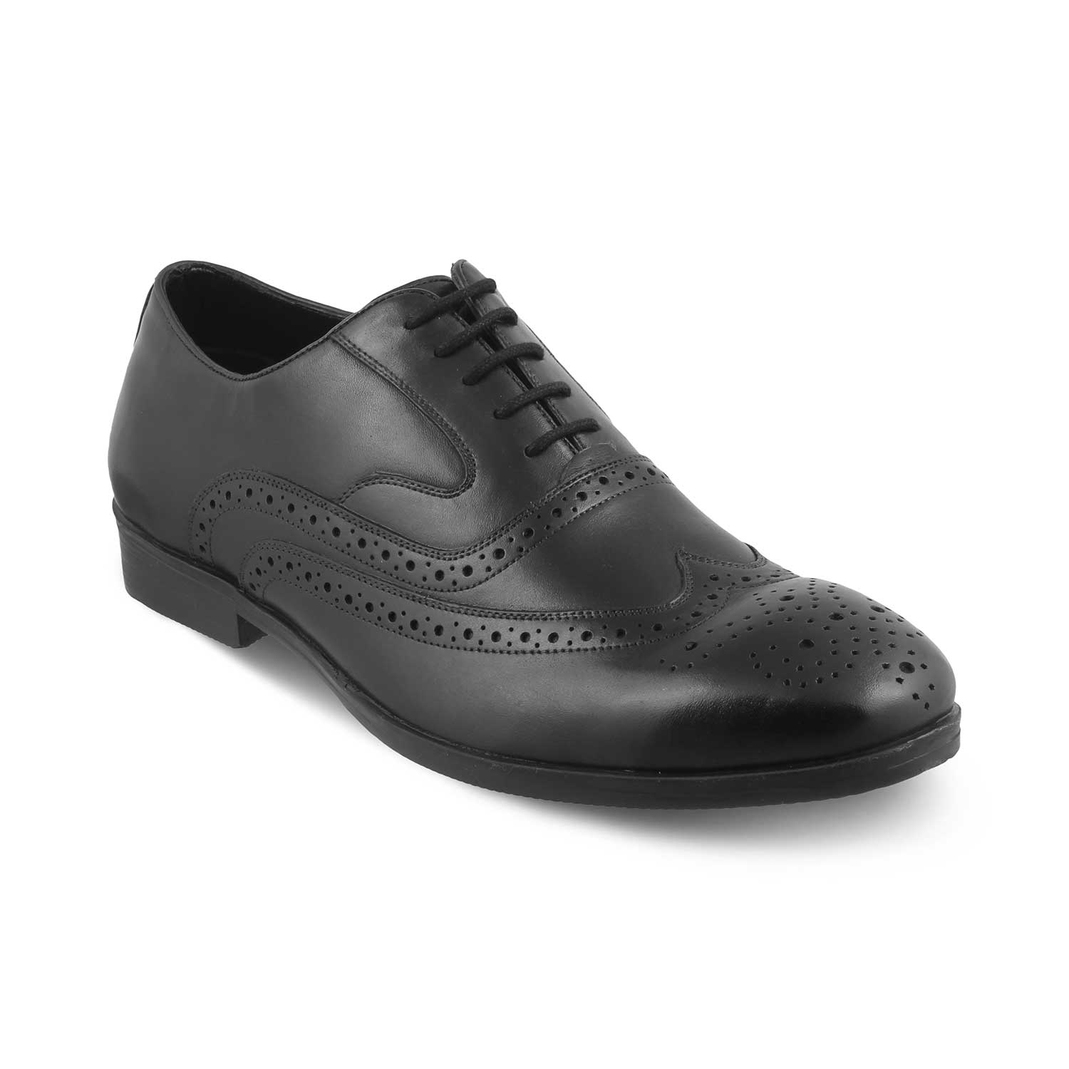 The Yoko Black Men's Brogues Lace Ups Tresmode - Tresmode