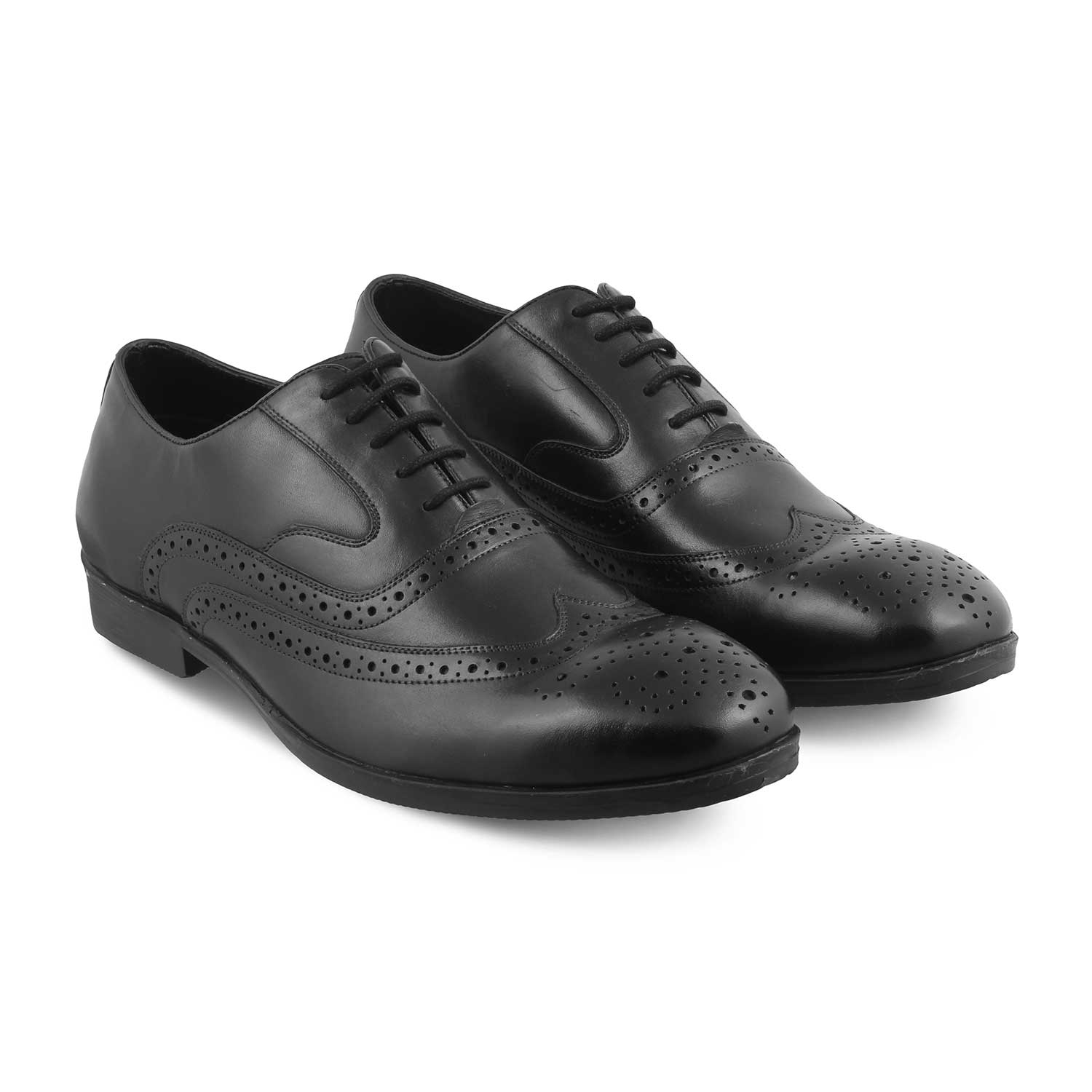 The Yoko Black Men's Brogues Lace Ups Tresmode - Tresmode