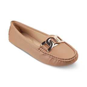 The Yon New Tan Women's Dress Loafers Tresmode - Tresmode
